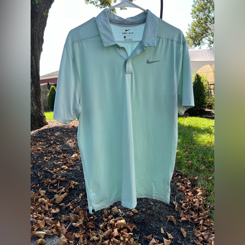 Nike Men's Mint Green Dri-FIT Polo
